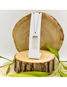 COLGANTE DE SELENITA PLATA DE LEY