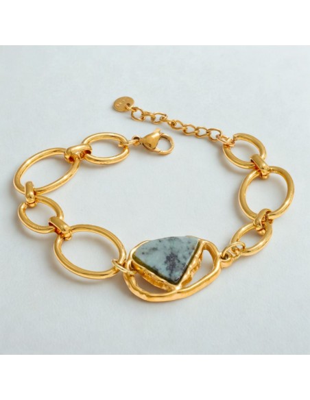 Pulsera Aline en acero inoxidable para fuerza interior, confianza personal y equilibrio energético diario