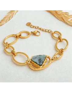 Pulsera Aline en acero inoxidable para fuerza interior, confianza personal y equilibrio energético diario 2