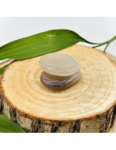 Ágata rolada plana 3 a 4 cm pedra natural
