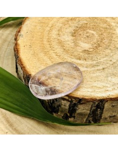 Quartzo cristal rolado plano 3 a 4 cm pedra natural