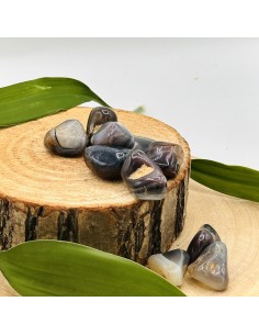 Ágata Botswana rodada 1cm para serenidad y equilibrio emocional