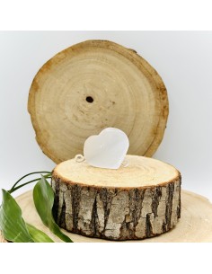 Coração de selenite para purificação suave, clareza espiritual e harmonização vibracional