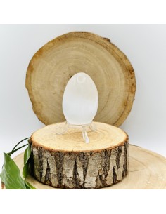 Ovo de selenite para purificação profunda, serenidade e luminosidade espiritual