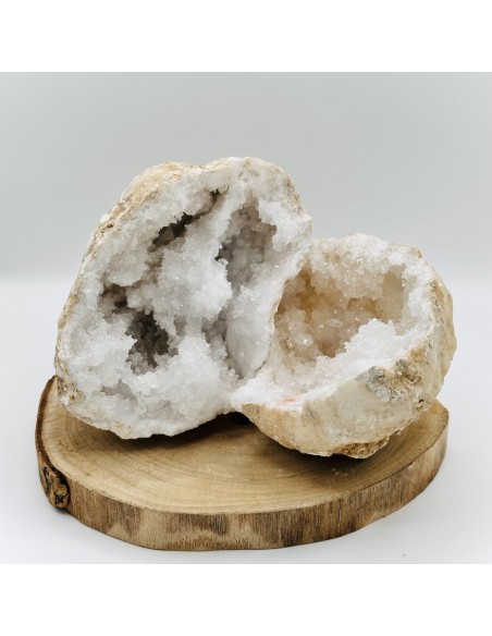 GEODO DE CUARZO EM PAR 1,5 A 2KG