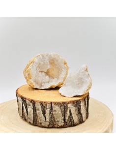 Geodo de quartzo em par para amplificação energética, equilíbrio vibracional e harmonização consciente do ambiente 2