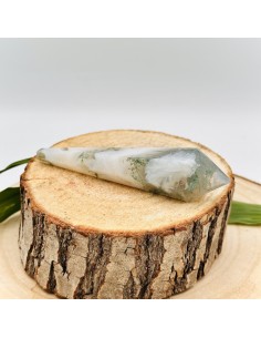 Bastão de ágata musgo 7 a 10 cm pedra natural 2