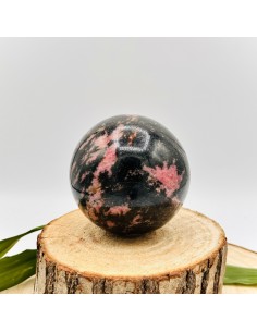 Esfera de rodonite para cura emocional, equilíbrio do coração e harmonização vibracional 2