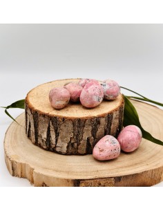 Rodonita rodada para sanación emocional profunda, amor propio y equilibrio del corazón