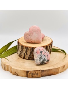 Coração de rodonite 5 a 6 cm pedra natural 2