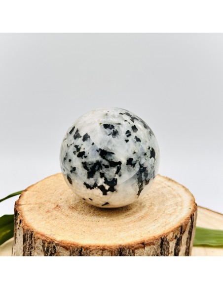 Esfera de pedra da lua para intuição, harmonia emocional e conexão interior