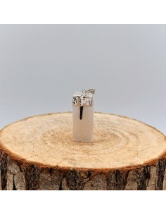 Pendente de selenite com turmalina negra para purificação luminosa, proteção energética e alinhamento vibracional