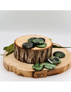 ZOISITE COM RUBI RODADO PLANO 3CM