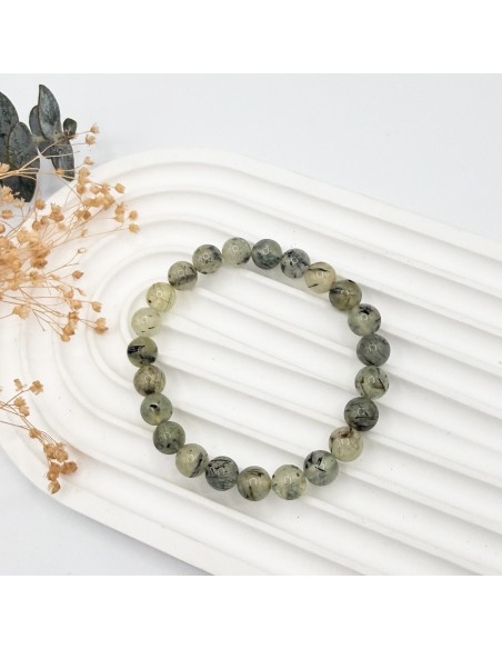 Pulseira de prehnite para cura emocional, clareza interior e expansão suave do chakra do coração
