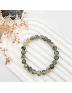 Pulseira de prehnite 8mm pedra natural 2