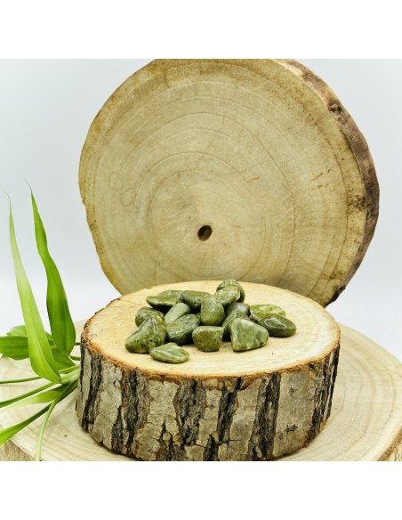 Epidota rolada 3 a 4 cm pedra natural de renovação