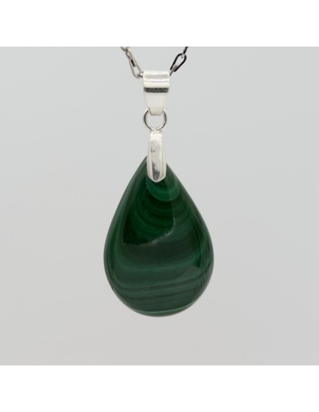 Pendente de malaquite cabochão 3cm para transformação interior, proteção energética e expansão do coração