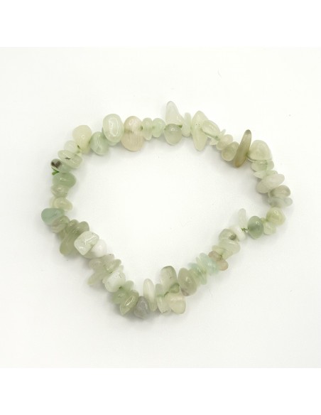 Pulseira de jade verde chip pedra natural