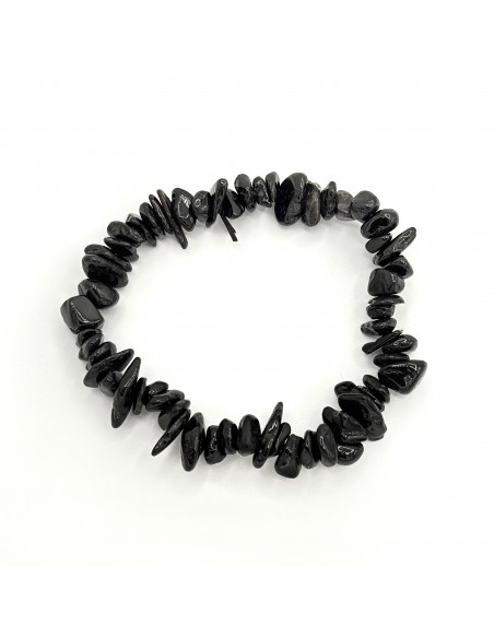 Pulsera de turmalina negra para protección energética, arraigo y estabilidad interior