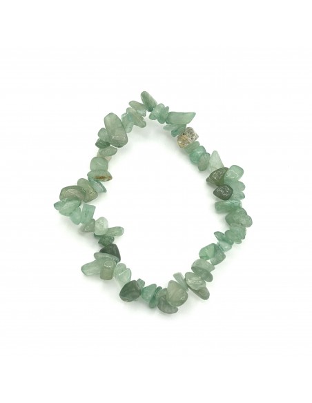 Pulsera de cuarzo verde chip para sanación emocional, renovación energética y bienestar interior
