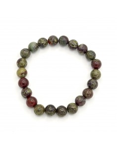 PULSERA  DE JASPE SANGRE DE DRAGÓN 8MM