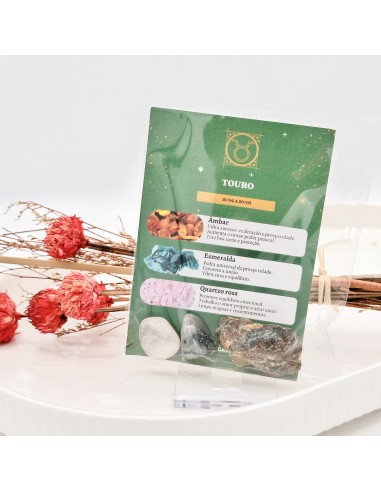 Kit Tenda Gaia com pedras do signo Touro para estabilidade emocional