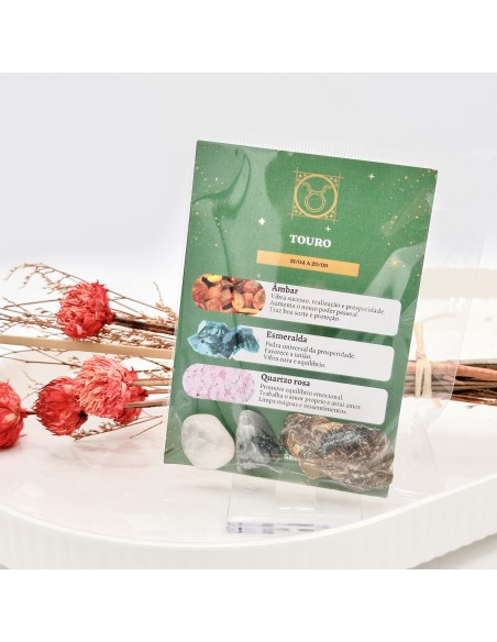 Kit Tenda Gaia com pedras do signo Touro para estabilidade emocional