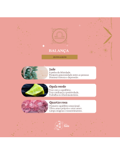 Kit Tenda Gaia con Jade, Ópalo Verde y Cuarzo Rosa — piedras del signo Libra ♎ para armonía, amor y equilibrio emocional. 2