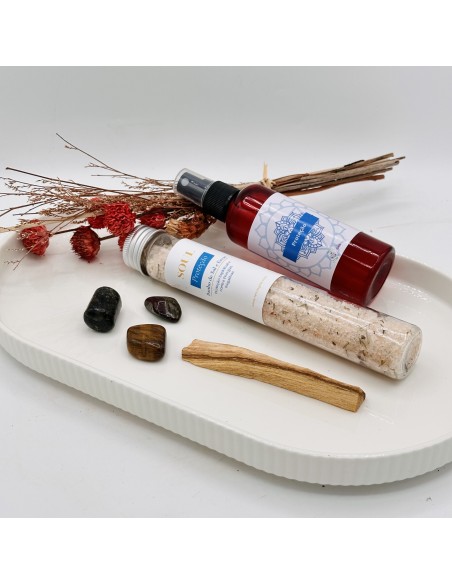 Kit de proteção completa Tenda Gaia XL para criação de um escudo energético forte, limpeza profunda e enraizamento seguro.