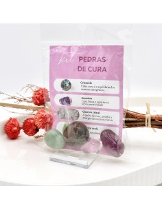 Kit Pedras de Cura Tenda Gaia – Equilíbrio & Bem-estar