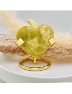 Corazón de jade de 4 a 6 cm para armonía interior, prosperidad y equilibrio del chakra cardíaco. 2