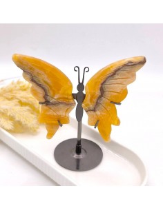 BORBOLETA DE CALCITE AMARELA