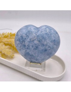 Corazón de celestina para paz interior, elevación espiritual y claridad mental