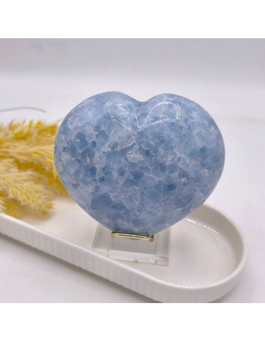 Corazón de celestina para paz interior, elevación espiritual y claridad mental