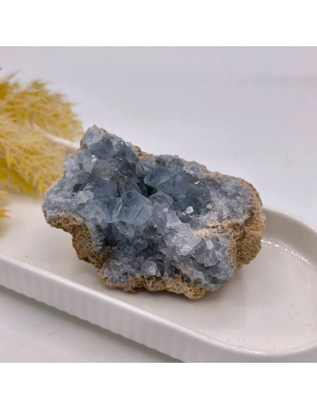 Drusa de celestina 6 a 8 cm pedra natural