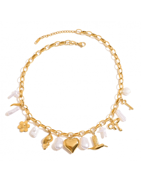 COLLAR ALEGRIA DE ACERO INOXIDABLE