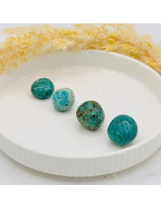 Crisocola rolada 2 a 3 cm pedra natural