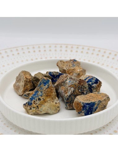 Azurite em bruto para intuição profunda, clareza mental e expansão consciente da perceção interior