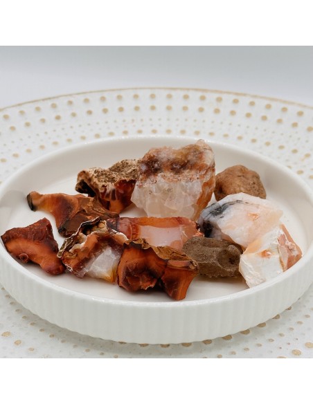 Cornalina en bruto para vitalidad, creatividad despierta y fuerza interior