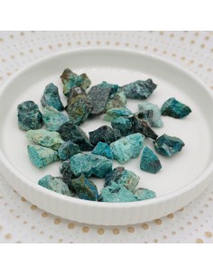 Crisocola em bruto para cura emocional, expressão autêntica e equilíbrio vibracional