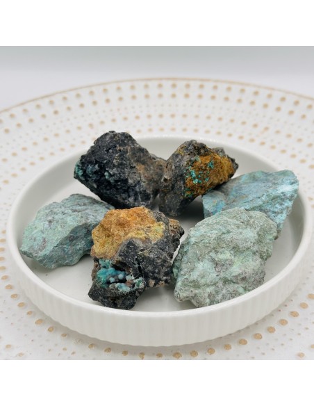 Crisocola em bruto 4 a 6 cm pedra natural