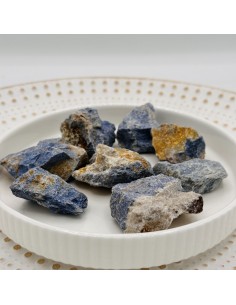 Dumortierite em bruto 3 a 4 cm pedra natural