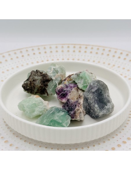 Fluorite em bruto que promove clareza mental, harmonia energética e proteção espiritual