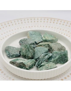 Fuchsite em bruto que promove cura do coração, renovação emocional e luz interior