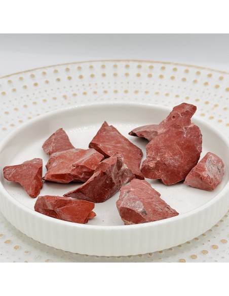 Jaspe vermelho em bruto para força interior, enraizamento energético e vitalidade espiritual
