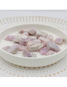 Kunzite em bruto para amor próprio, cura emocional e suavidade espiritual