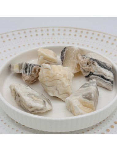 Ónix Cebra en bruto para fuerza interior, enfoque y equilibrio energético