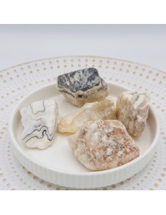 Ónix Zebra em bruto para força interior, foco e equilíbrio energético