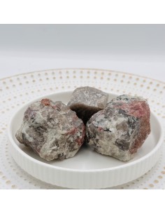 Quartzo com turmalina rosa 5 a 7cm pedra natural