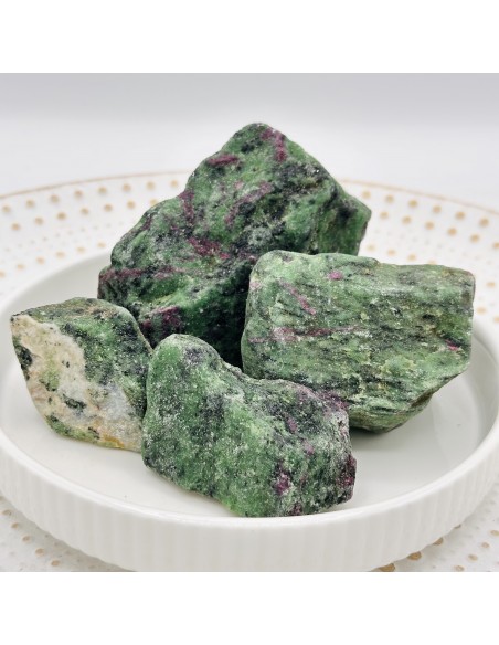Zoisite com rubi em bruto 3 a 5 cm pedra natural